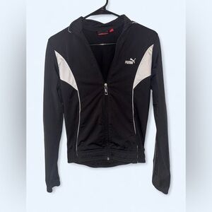 PUMA Black Zip Up Lightweight Women’s Athleisure Track Jacket - Size Medium